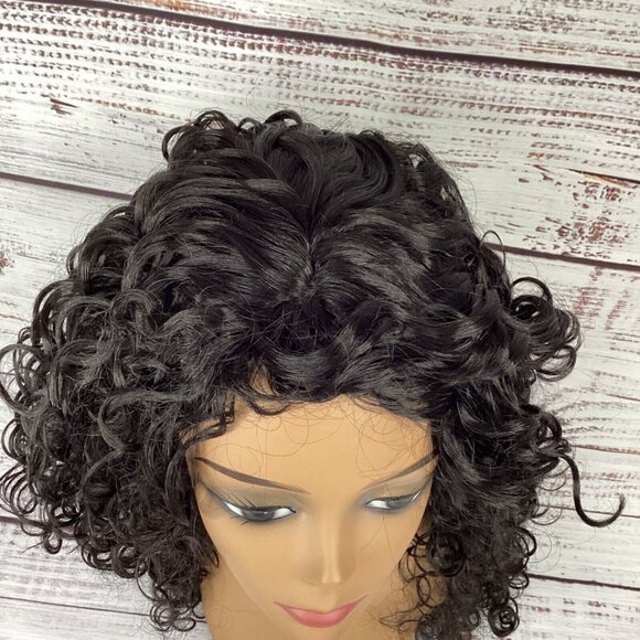 Altress Water Style Curl 2 Darkest Brown Long Curly Wig New Heat Safe Synthetic - Picture 5 of 7